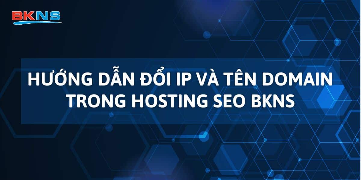 Hướng dẫn đổi IP và tên domain trong Hosting SEO BKNS