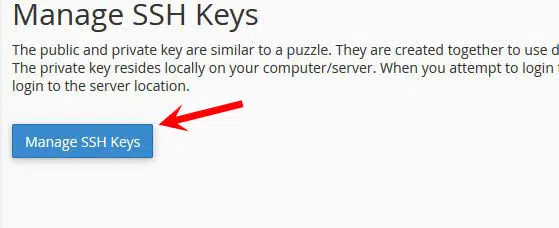 Click vào Manage SSH Keys