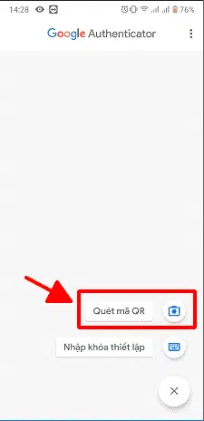 Nhấn vào Quét mã QR