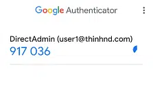 Authenticator sẽ liên tục làm mới mã code