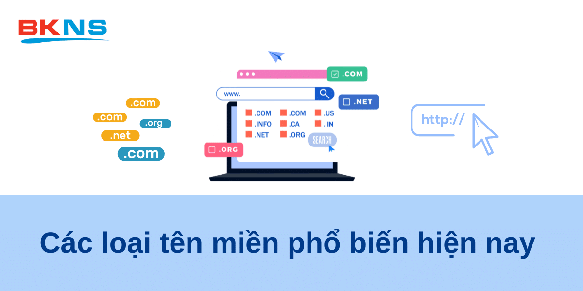 Các loại tên miền phổ biến hiện nay