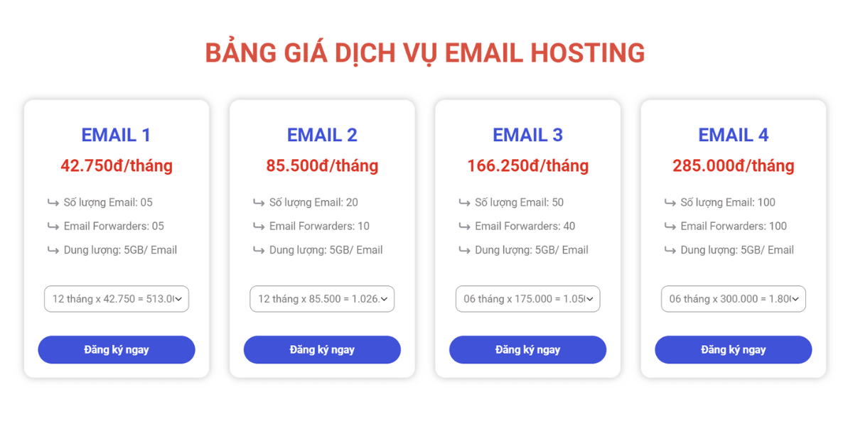 Dịch vụ Email Hosting tại BKNS