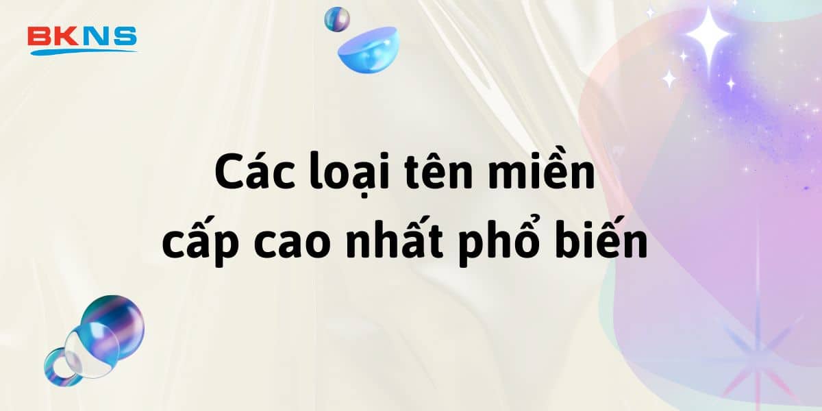 Các loại tên miền cấp cao nhất phổ biến