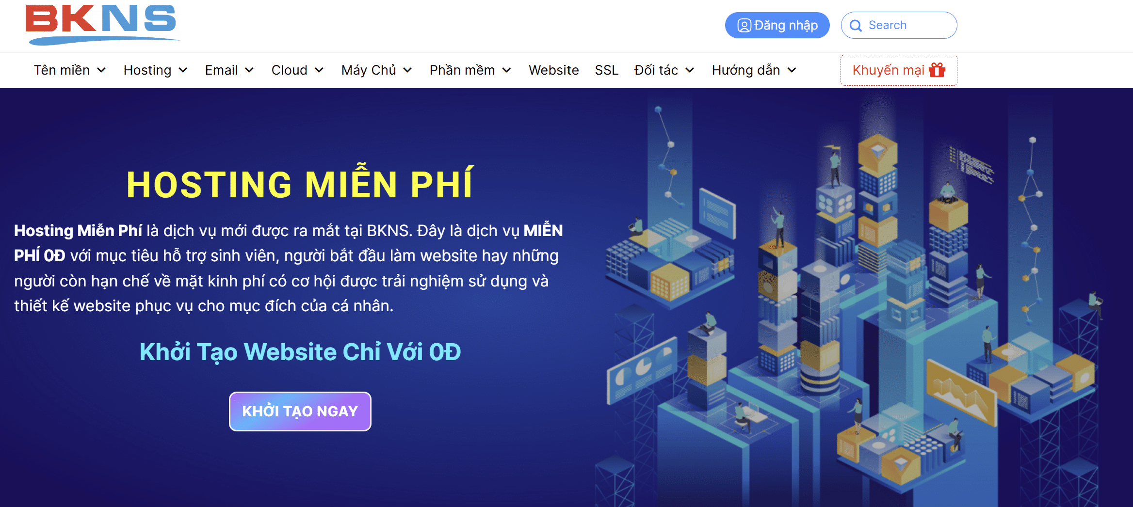 Hosting miễn phí BKNS