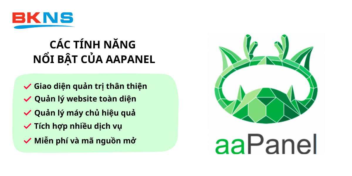 Các tính năng nổi bật của aaPanel