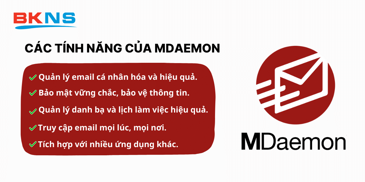 Các tính năng của MDaemon