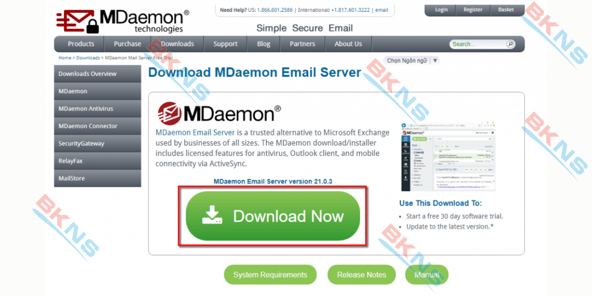 Tải xuống MDaemon Mail Server