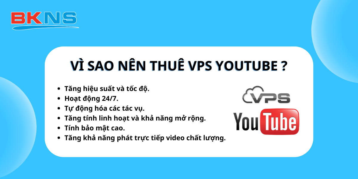 Vì sao nên thuê VPS Youtube?