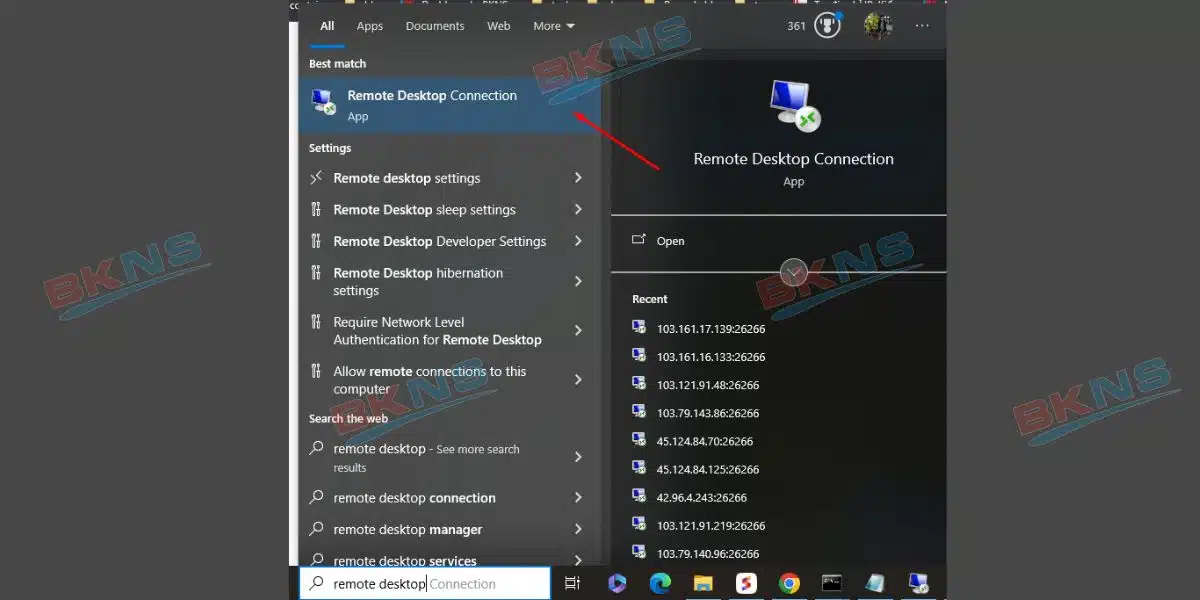 Remote Desktop Connection