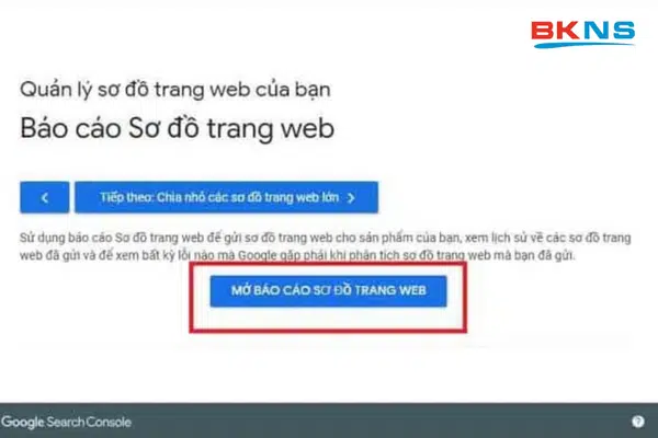 báo cáo sơ đồ trang web