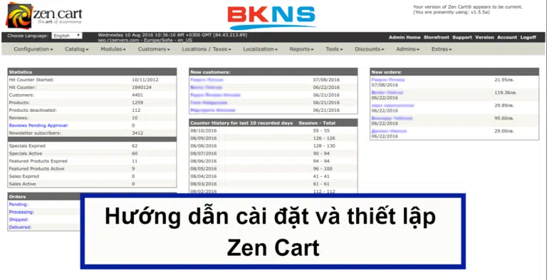 Hướng dẫn cài đặt và thiết lập Zen Cart