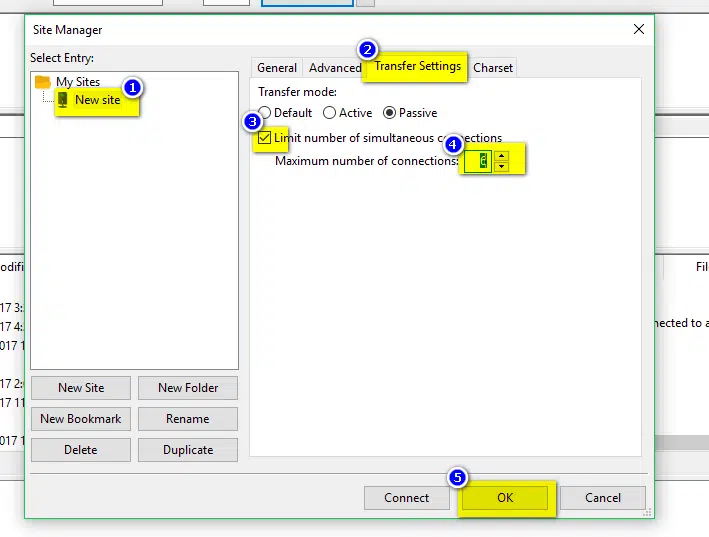 Hướng dẫn sửa lỗi 421 Too Many Connections (8) From This IP Error trong FileZilla