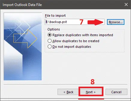 Hướng dẫn import file backup .pst (Outlook) vào email Kerio