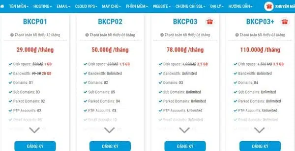 Hướng dẫn mua hosting nhanh, đơn giản