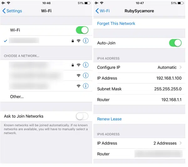 Cách kiểm tra địa chỉ IP wifi trên Iphone, Ipad