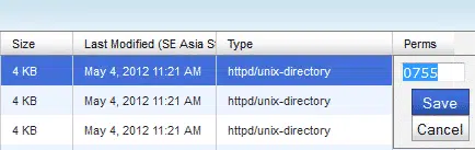 Cài đặt chmod trong cpanel 3