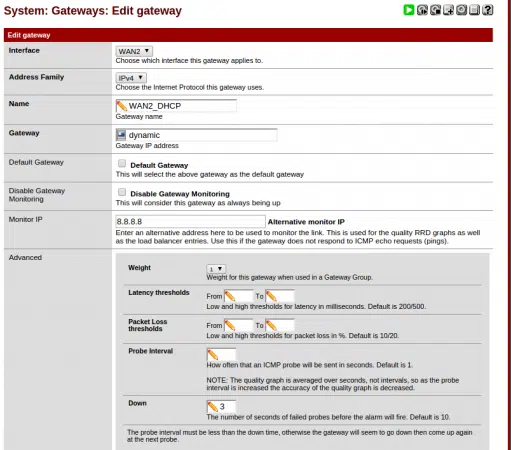 Cài đặt Failover trên nền tảng pfSense 12