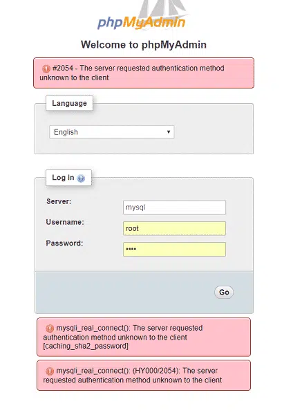 Cách xử lý lỗi cannot log in to the MYSQL server