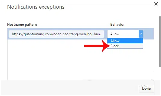 Chặn thông báo từ trang web trên trình duyệt Opera 1