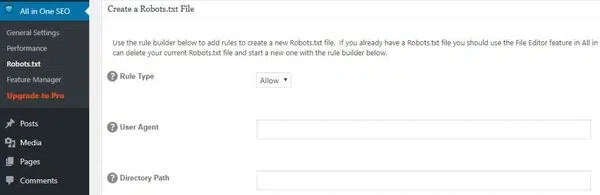 Dùng Plugin All in One SEO Pack để tạo file robots.txt 1