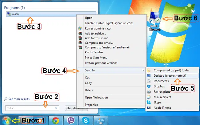 Cách sử dụng remote desktop connection trên Window 7/ Vista