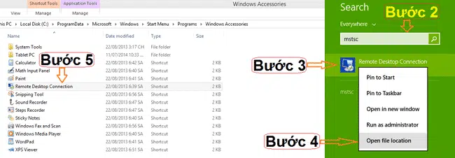 Cách sử dụng remote desktop connection trên windows 8