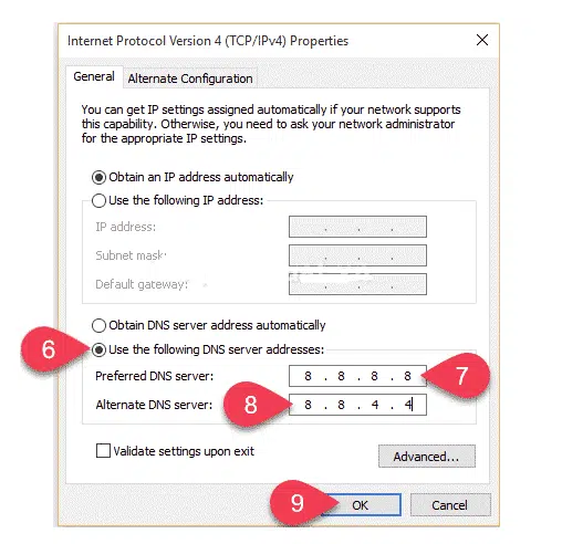 Khắc phục lỗi DNS_Probe_Finished_Nxdomain