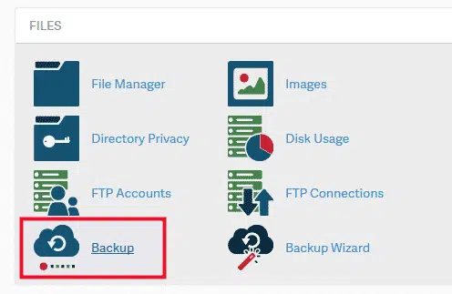 Cách lấy Database của website trên Hosting cPanel từ tính năng Backup