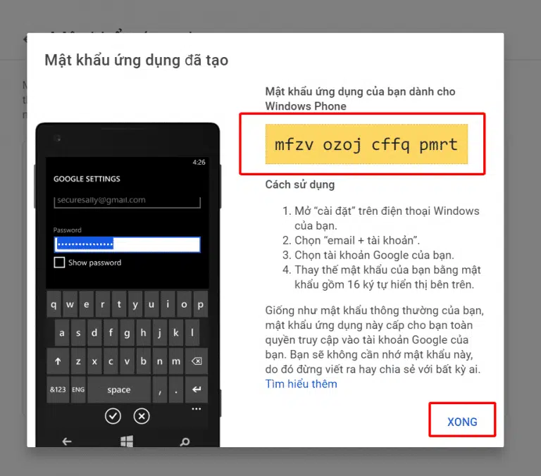 Hướng dẫn tạo mật khẩu ứng dụng cho tài khoản Gmail nhanh nhất