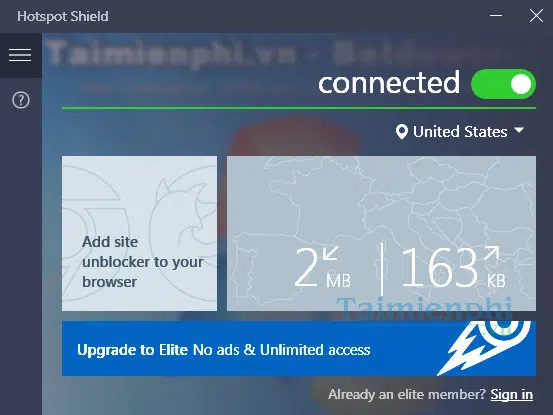 Phần mềm fake IP Hotspot Shield