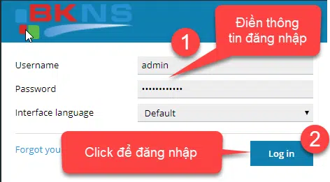 Login vào trình duyệt