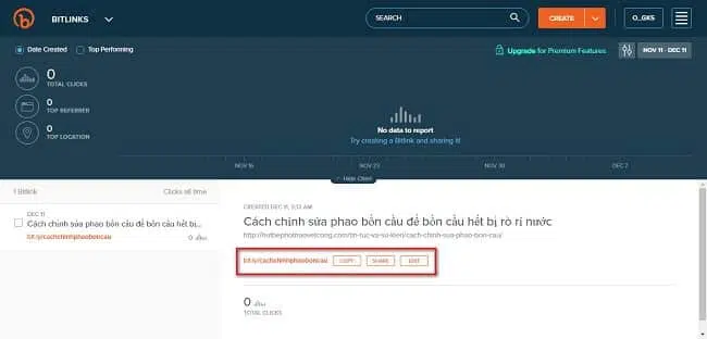 Rút gọn link bitly.com 4