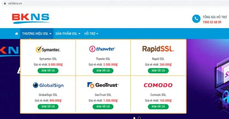 BKNS LÀ NHÀ PHÂN PHỐI SSL CỦA GLOBALSIGN TẠI VIỆT NAM