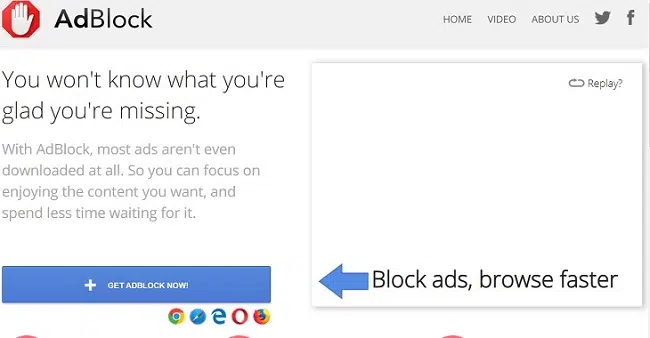 Sử dụng tiện ích mở rộng AdBlock trên máy tính 1