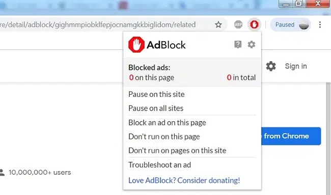 Sử dụng tiện ích mở rộng AdBlock trên máy tính 3