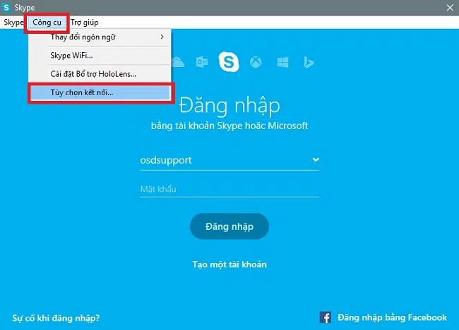 Thay đổi cổng port của ứng dụng Skype