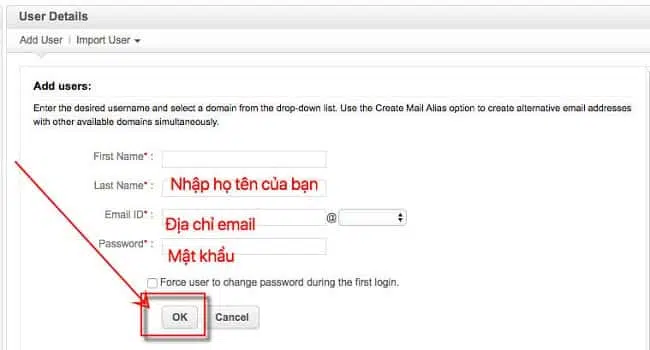 Cách sử dụng Zoho Mail – thêm Email User 3