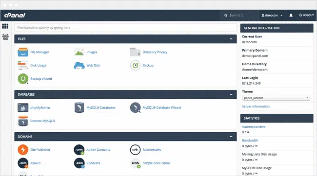 WHM cho phép người quản trị truy cập đến những vị trí cuối cùng của cPanel