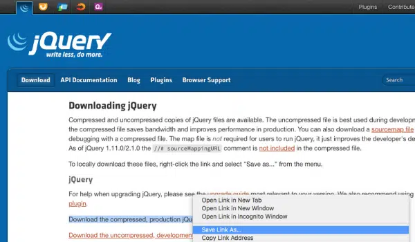 Download jQuery