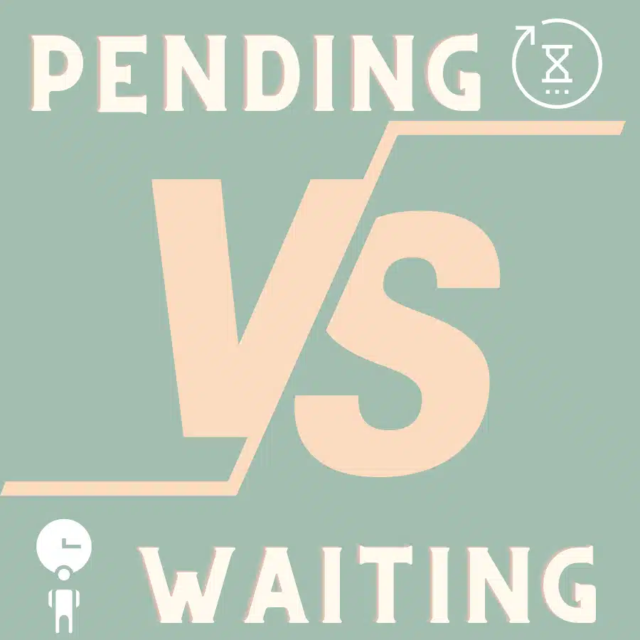 pending và từ đồng nghĩa