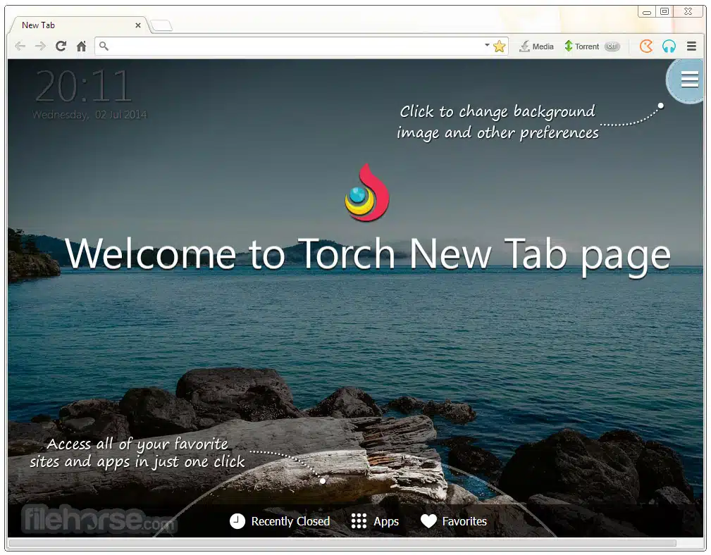 Trình duyệt web Torch Browser