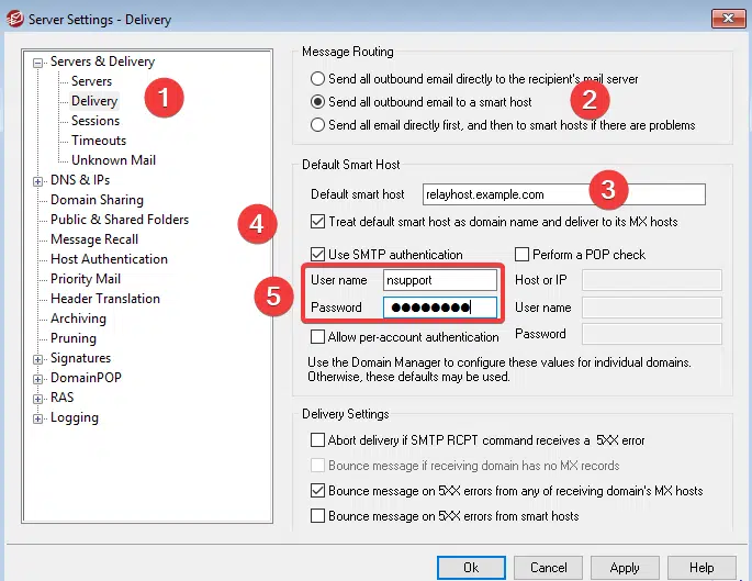 tự set up mail relay b3