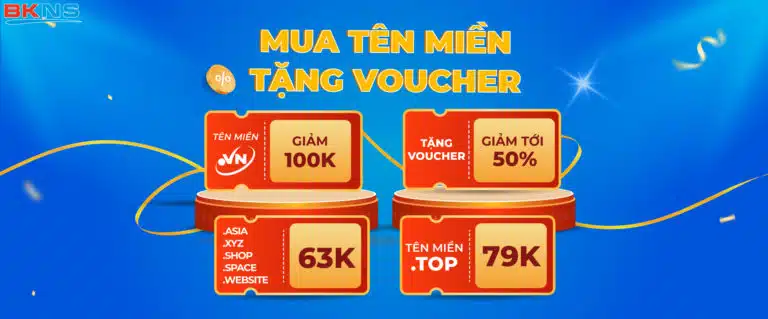 Ưu đãi tên miền giá tốt – Tặng thêm voucher mọi dịch vụ.