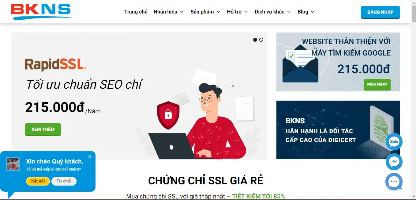 SSL - đơn vị cung cấp chứng chỉ SSL uy tín giá rẻ trên thị trường