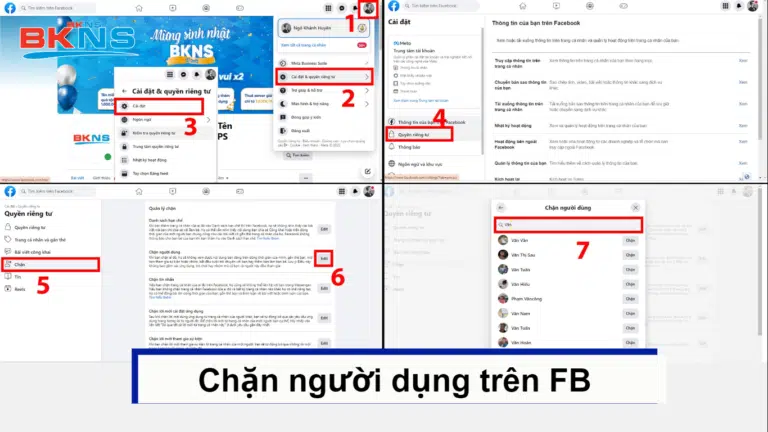 Hướng dẫn chặn bạn bè trên Facebook 2023