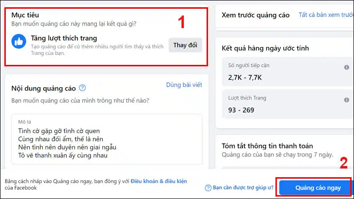 tạo tài khoản cá nhân bước 3