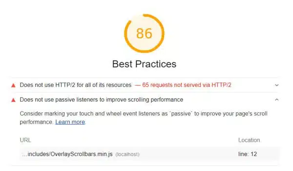 Google Lighthouse – Best Practices