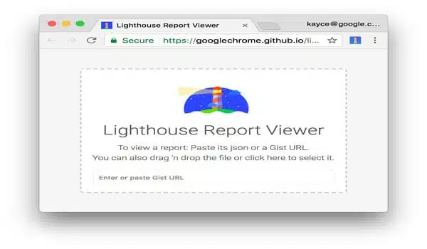 Có thể xem báo cáo phân tích website trên Lighthouse Viewer