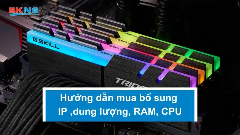 Hướng dẫn mua bổ sung IP ,dung lượng, RAM, CPU trong trang my.bkns.net