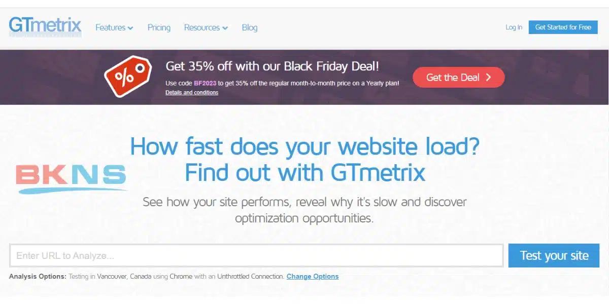 Check speed hosting với GTmetrix Website Speed And Performance Optimization